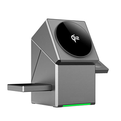 Qi2 3-in-1 Wireless Charger with Auto-Rotating Magic Cube.