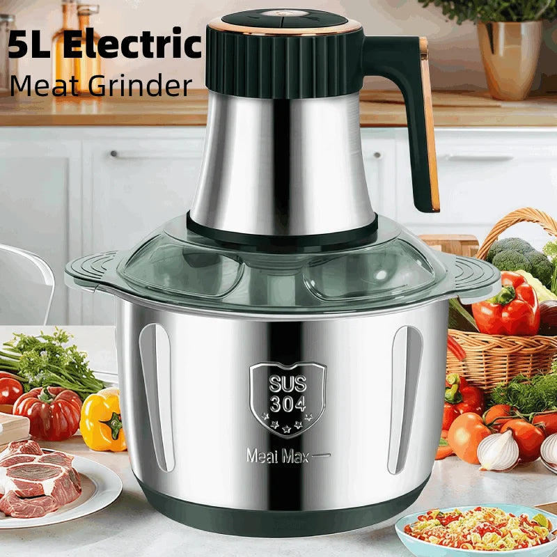 Meat Grinder Food Processors Crusher Vegetable and Fruit Chopper.