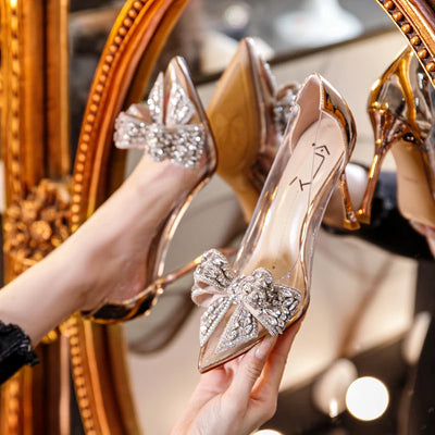 Transparent Winding High Heels.