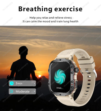 Military Smart Watch Sports Fitness Tracker.