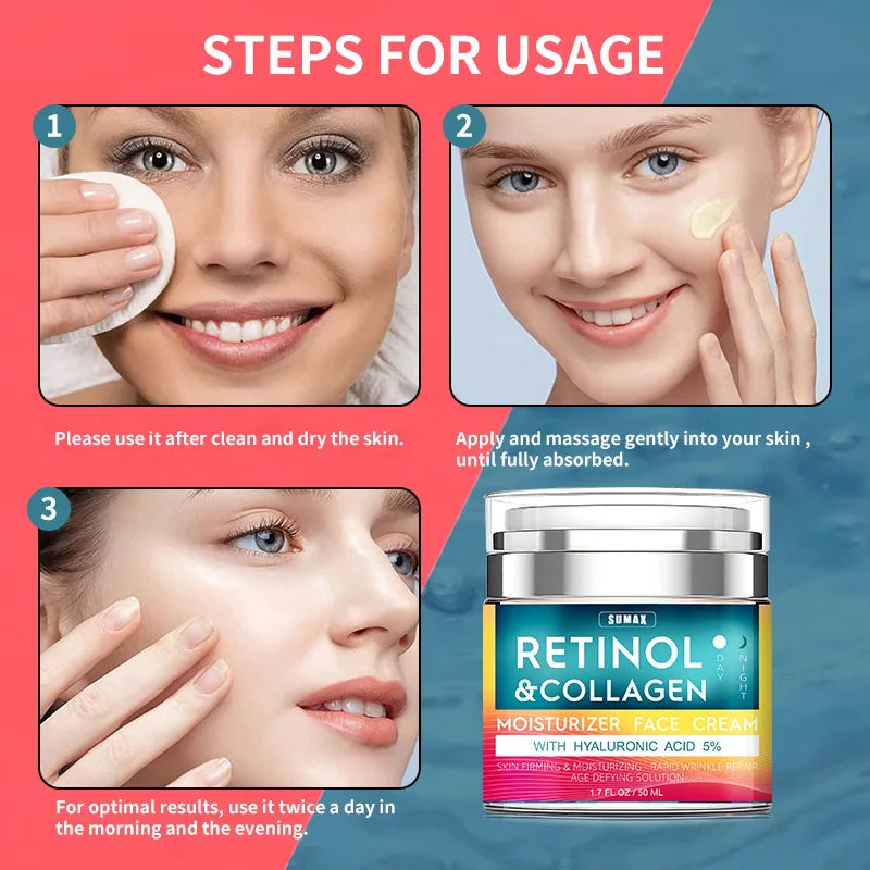 Face Cream Moisturizing Firming Brightening Collagen.