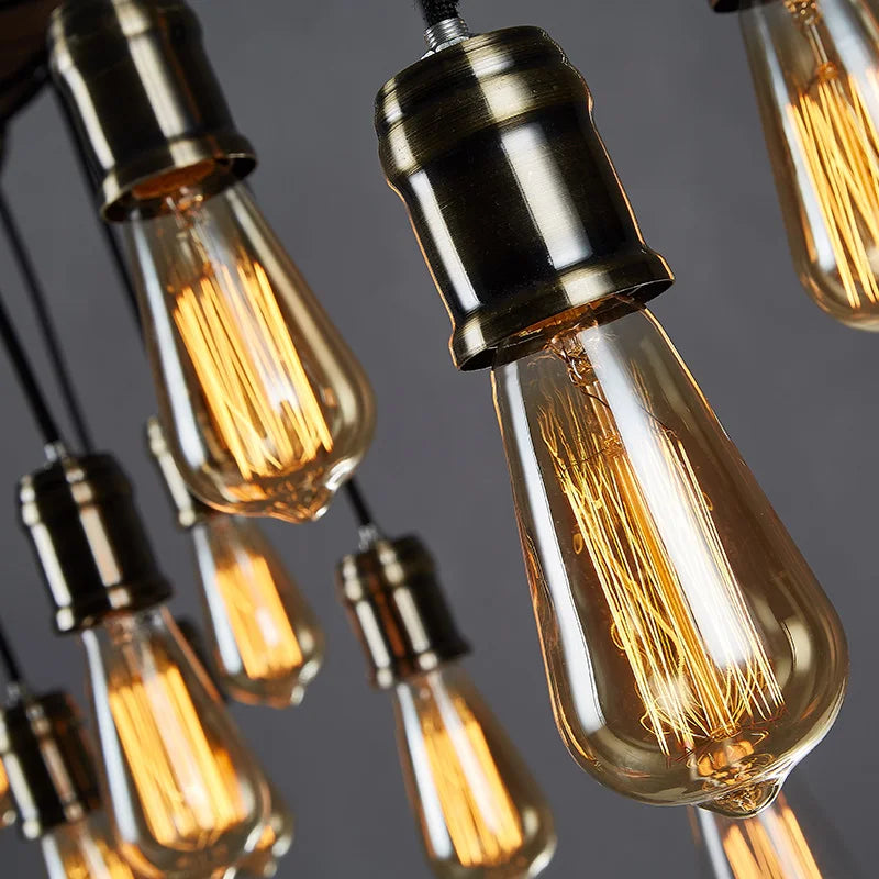 Wheel Pendant lights Metallic luster Hanging Lamps.