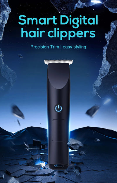 Adjustable cutter head with USB charging for electric hair clipper.