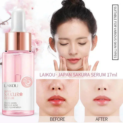 Japan Sakura Wrinkle Remover Face Serum Cream Anti-Aging Fade.
