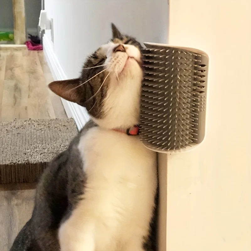 Cat Self Groomer with Massage Comb Brush.