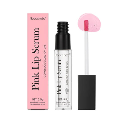 Natural pink serum lipstick.