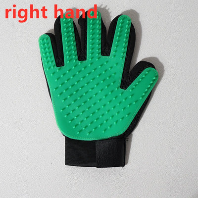 Pet Glove Cat Grooming Glove and Hair Deseeding.