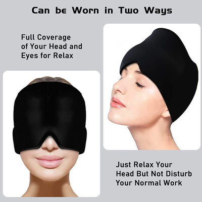 Head Massager Cap Gel Hot Cold Therapy.