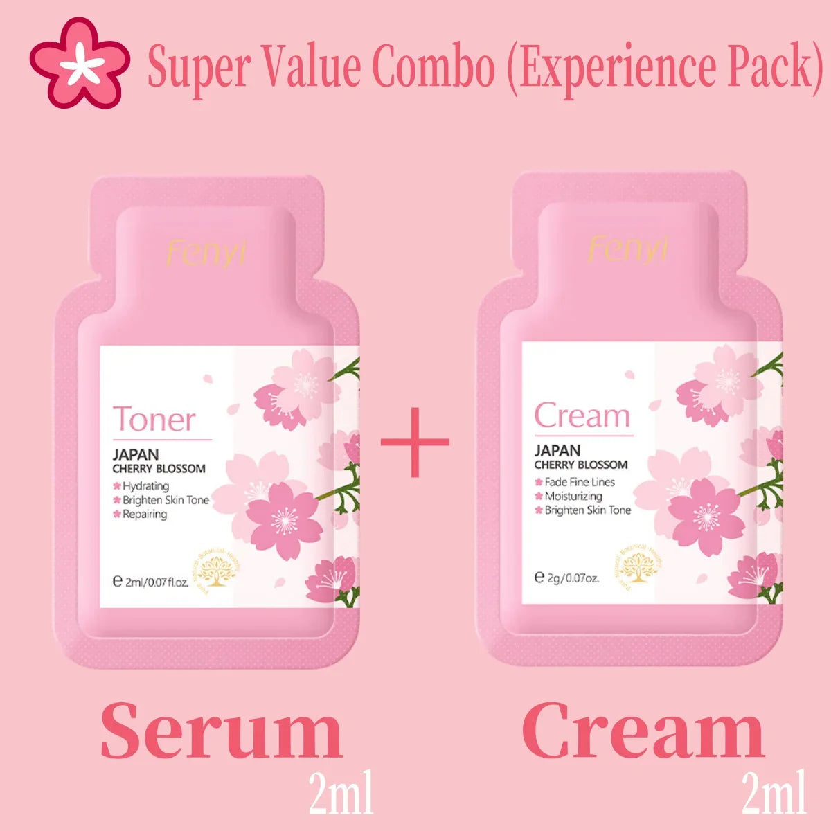 Japan Sakura Wrinkle Remover Face Serum Cream Anti-Aging Fade.