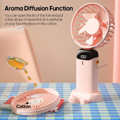 Mini Fan Foldable Portable Neck Hanging.