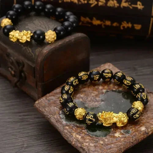 Black Obsidian Wealth Bracelet.