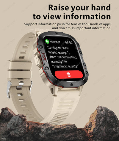 Military Smart Watch Sports Fitness Tracker.