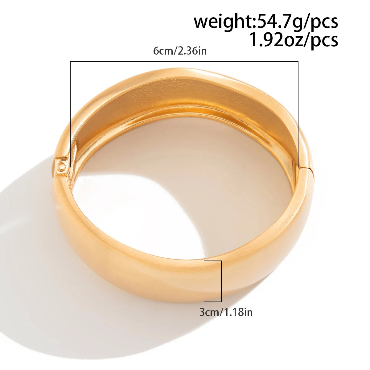 Chunky Heavy Wide Metal Water Drop Bangles.
