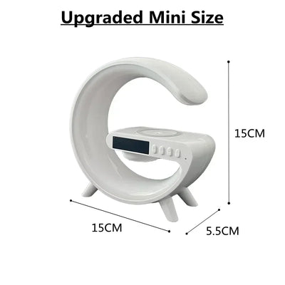 Atmosphere Light Wireless Charger Speaker Clock.