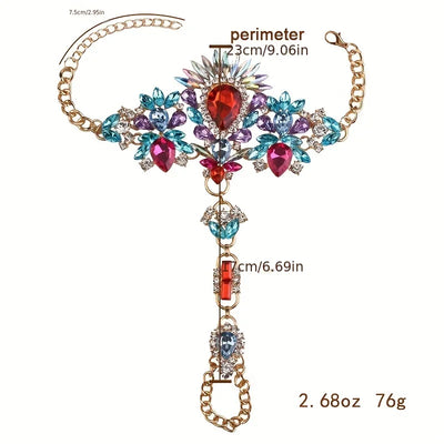 Anklet Colorful Faux Crystal Beach Accessories.