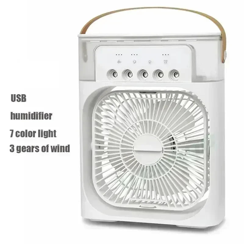 Mini Air Conditioner Fan Cooler Light Portable Humidifier.