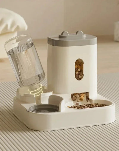 Automatic Feeder Bowl with Water Fountain.