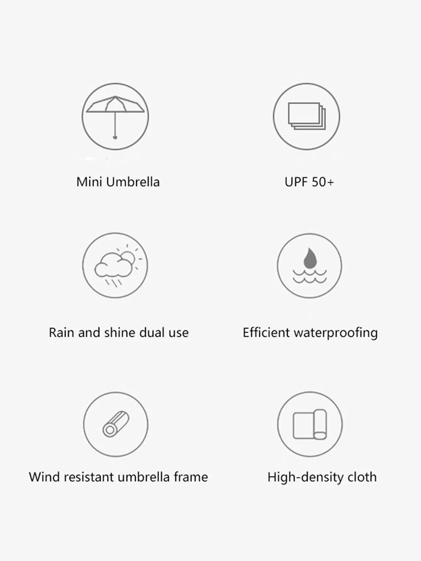 Outdoor Mini Ultralight Folding Umbrella.