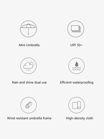 Outdoor Mini Ultralight Folding Umbrella.