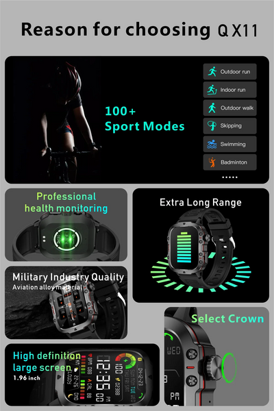 Smartwatch Waterproof Bluetooth Call Ai Voice.