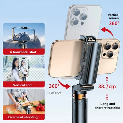 Super Mini Selfie Stick Portable Phone Holder.