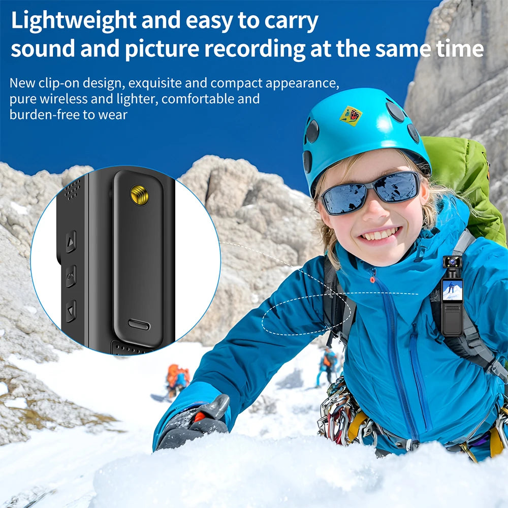 128GB 4K Ultra HD Action Mini Camera 180 Rotatable Vlog.