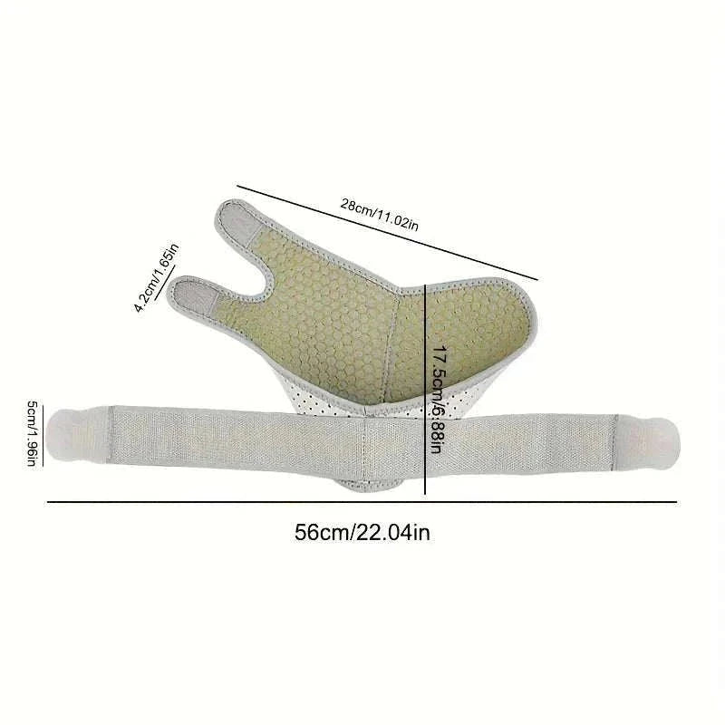 Adjustable ankle brace for sprained ankle with detailed measurements