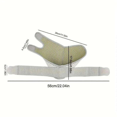 Adjustable ankle brace for sprained ankle with detailed measurements