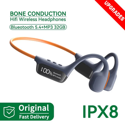 Bluetooth Wireless Swimming Headsets.