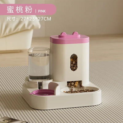 Automatic Feeder Bowl with Water Fountain.