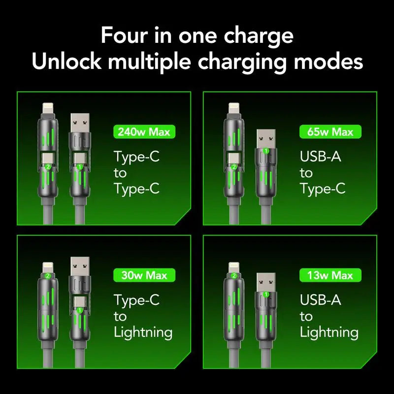 4-in-1 USB Charging Cable.