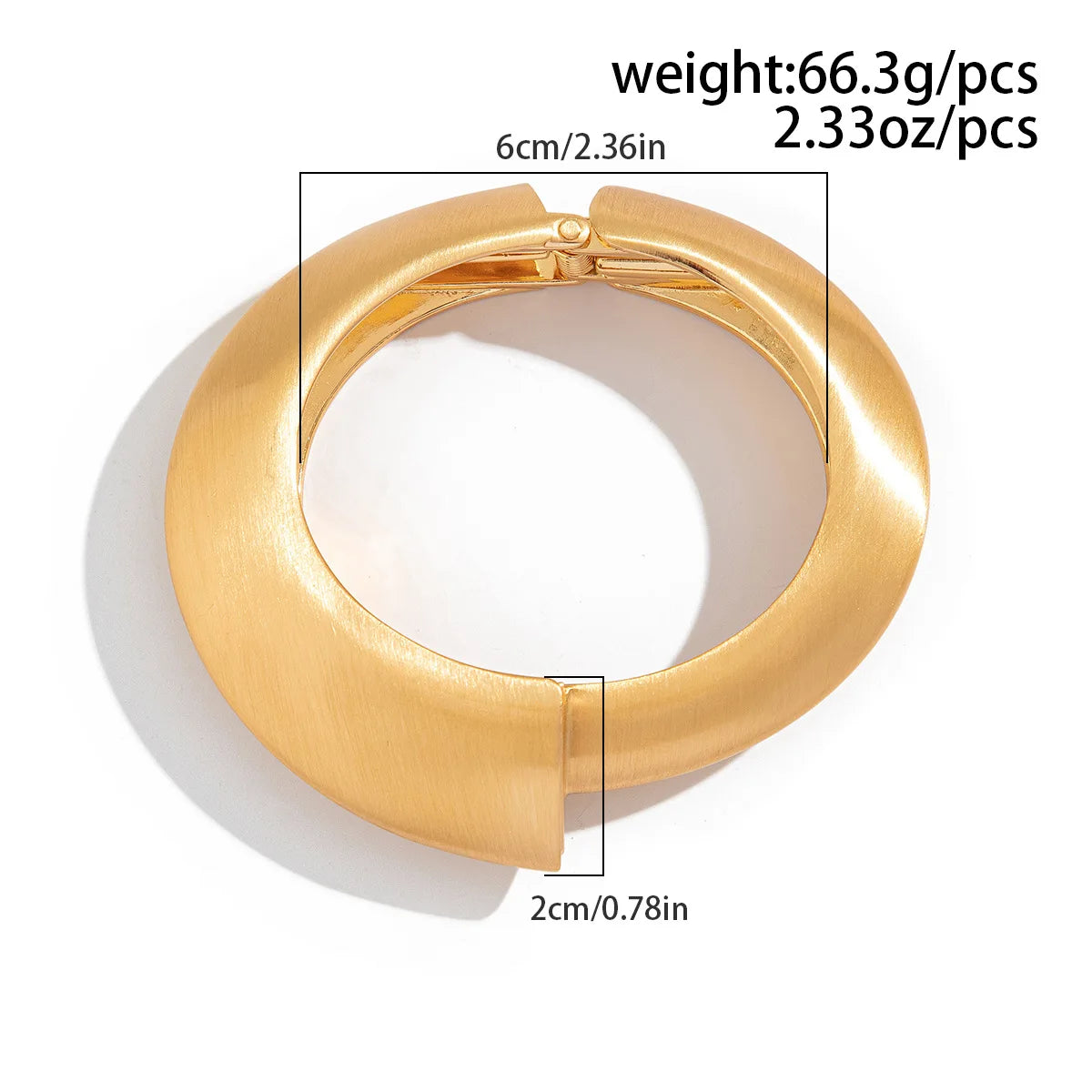 Chunky Heavy Wide Metal Water Drop Bangles.