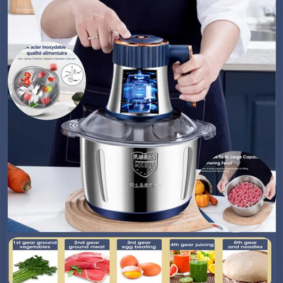 Meat Grinder Food Processors Crusher Vegetable and Fruit Chopper.
