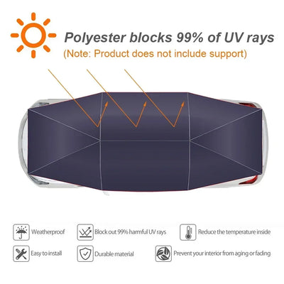 Car Umbrella Anti-UV Vehicle Canopy Protector