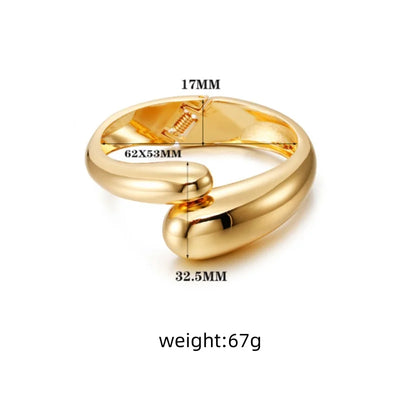 Luxury Gold Color Bangles Bracelet.