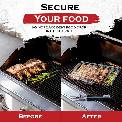 Stainless Steel Folding Grill Basket.