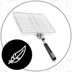 Stainless Steel Folding Grill Basket.