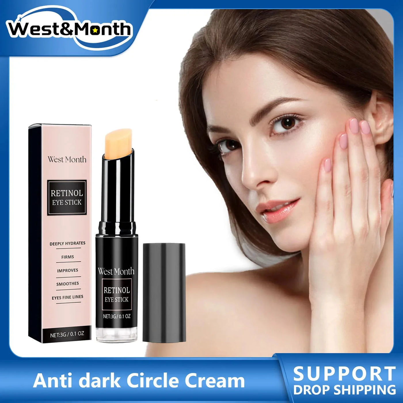 Retinol Wrinkle Removal Eye Cream Anti Dark Circles.