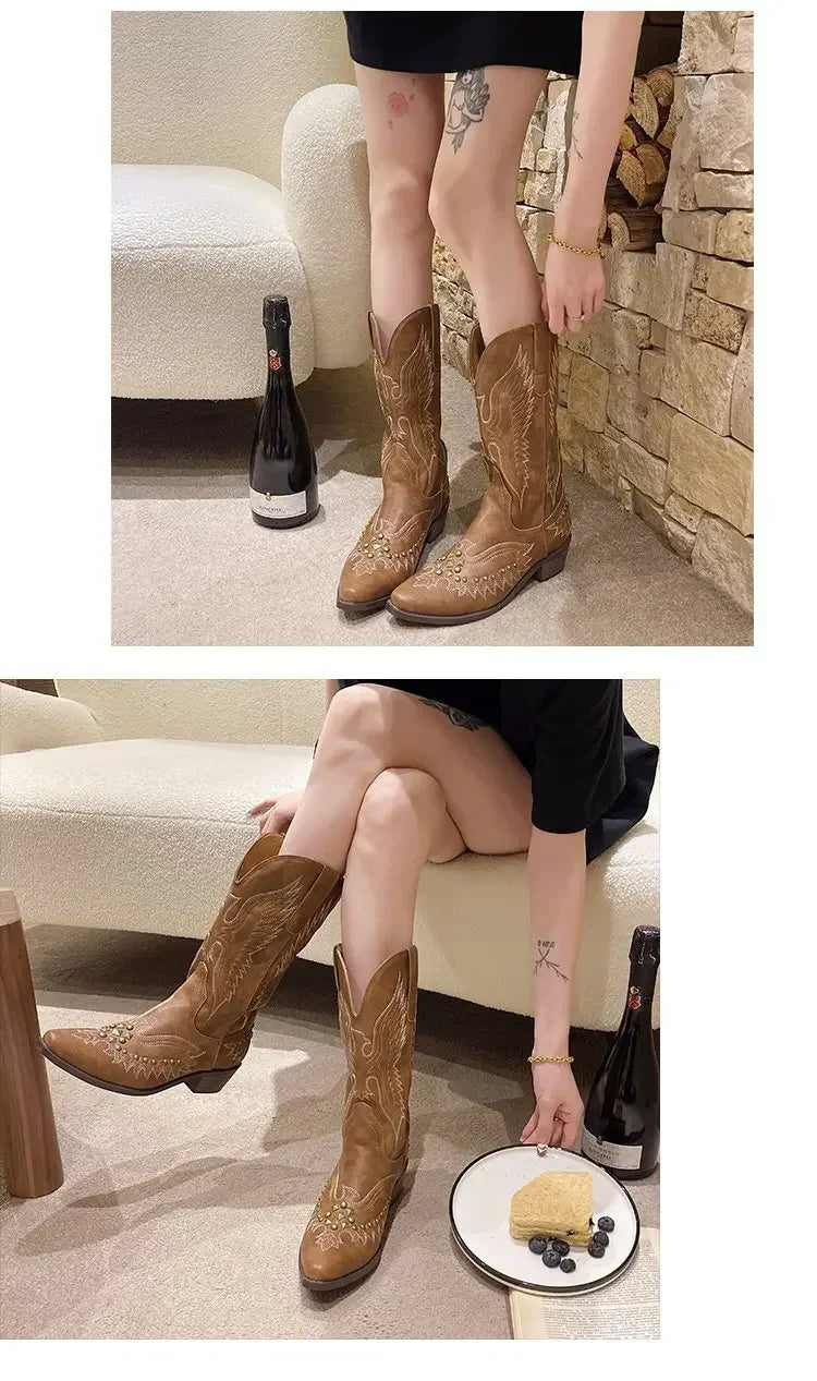 Cowboy Boots Autumn Fashion