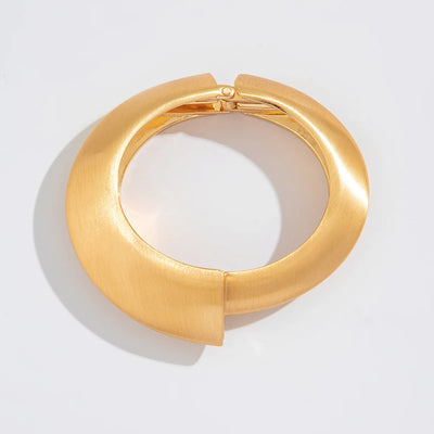Chunky Heavy Wide Metal Water Drop Bangles.