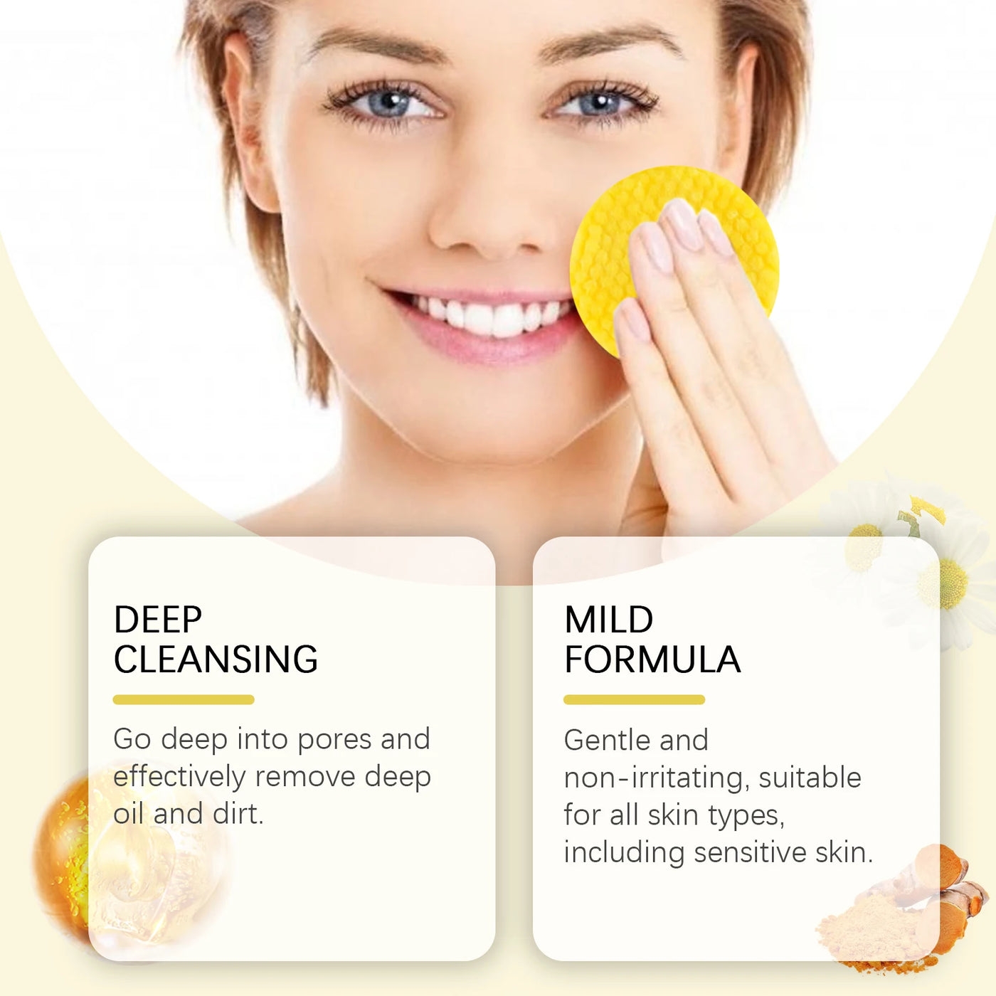 Turmeric Kojic Acid Cleansing Pads Exfoliating Pads.