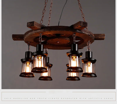 Wheel Pendant lights Metallic luster Hanging Lamps.