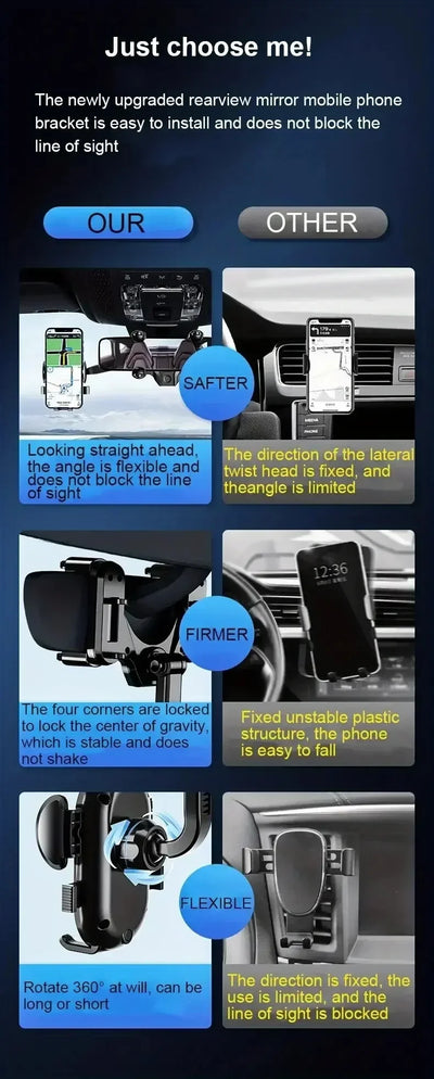 360 Rotating Car Phone Holder.