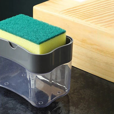 Kitchen 2 In 1 Pressing Soap Liquid Box.