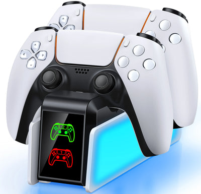 Dual Fast Charger for PS5 Wireless Controller Stand for Sony PlayStation.