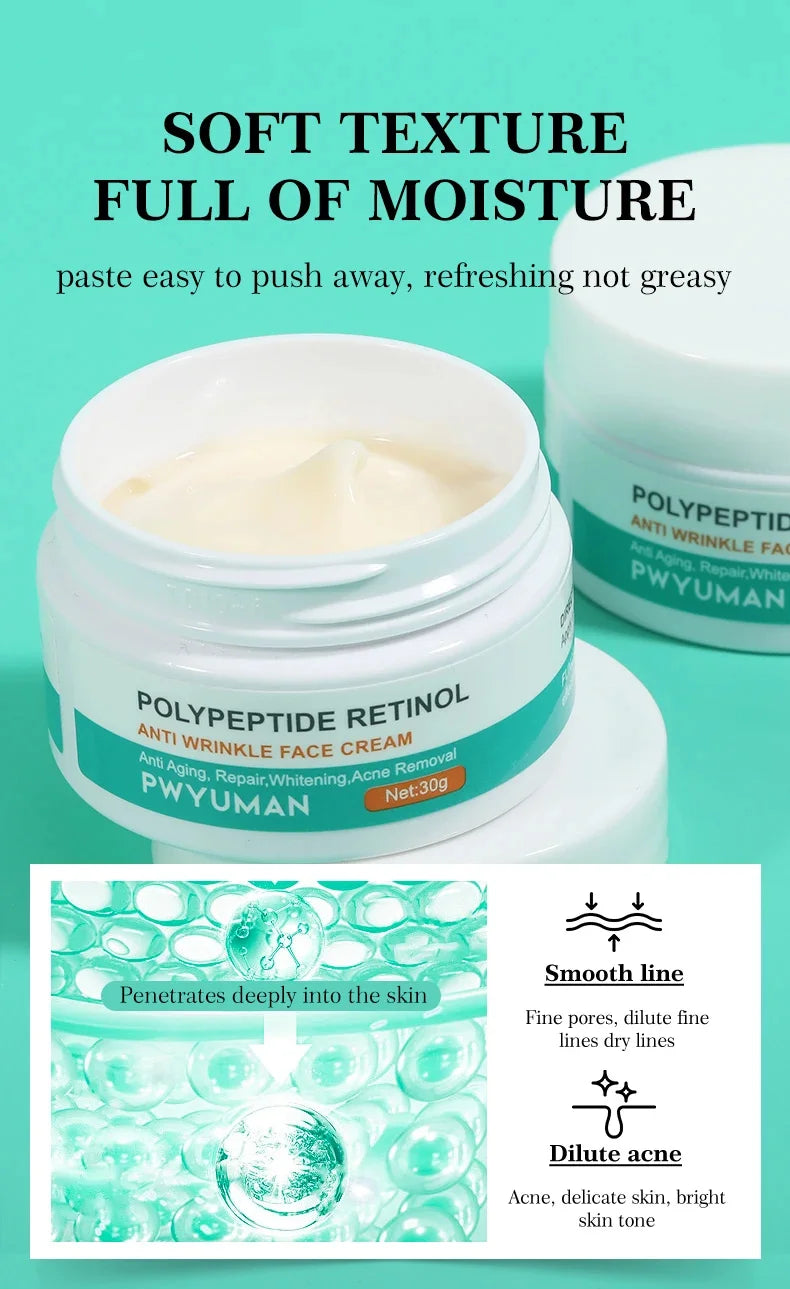 Instant Retinol Lifting Firming Cream Polypeptide Wrinkle Remover.