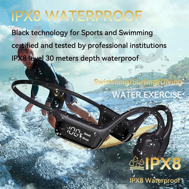Bluetooth Wireless Swimming Headsets.