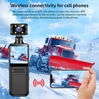 128GB 4K Ultra HD Action Mini Camera 180 Rotatable Vlog.