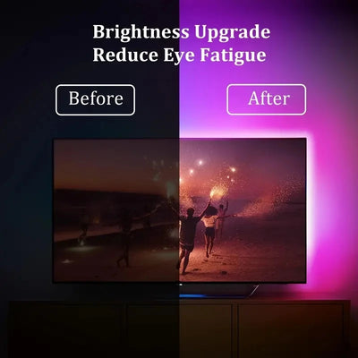 TV Backlight Music Sync Smart Strip Lights.