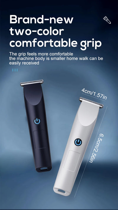Adjustable cutter head with USB charging for electric hair clipper.